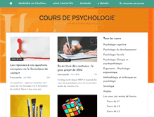 Tablet Screenshot of cours-psycho.com